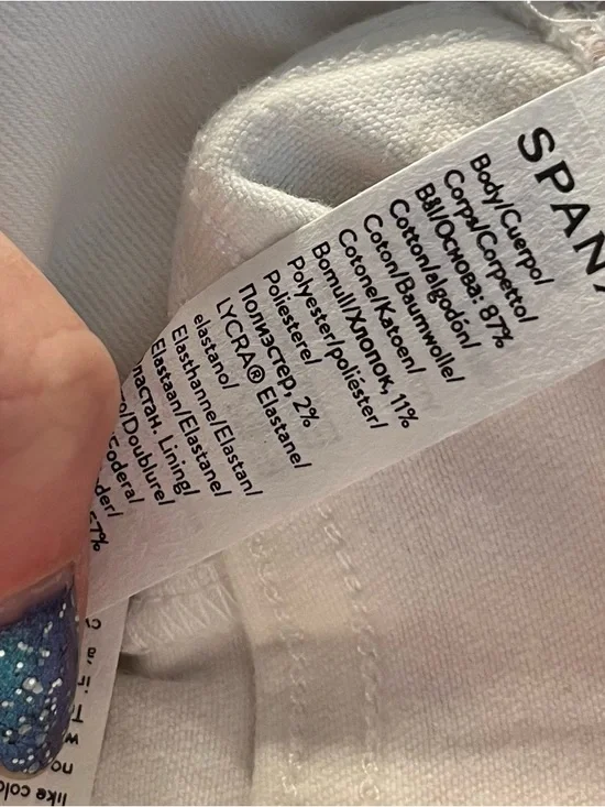 Spanx Pull On Flare Leg Jeans in White Tall Inseam - Picture 16 of 16